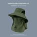 Fisherman's Hat, Outdoor Hiking Hat, Fishing Hat, Face Cover, Neck Protection, All-in-one Hat, Wide-brimmed Sun Hat_desvips.com