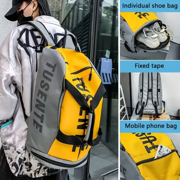 High-volume Sports For Men Women, Waterproof Multi-functional Fitness Backpack, Business Travel And Shoe Bag Outdoor_desvips.com