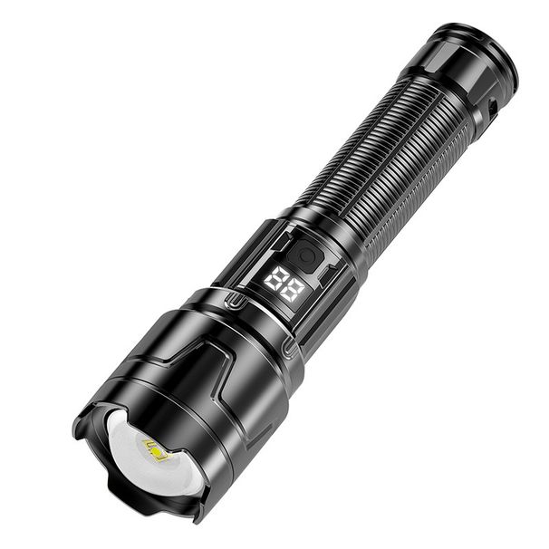 Magnetic Attraction Digital Display P50 Telescopic Zoom High-power Strong Light Flashlight 117_desvips.com