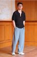 New Business Commuter Simple Casual Turn-down Collar Polo Shirt Top, Versatile And Popular Knitted T-shirt Short Sleeve Men's_desvips.com