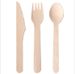 Disposable Wooden Biodegradable Tableware Printed Commercial Hotel Restaurant Birch Wood Spoon Thickened Fork_desvips.com