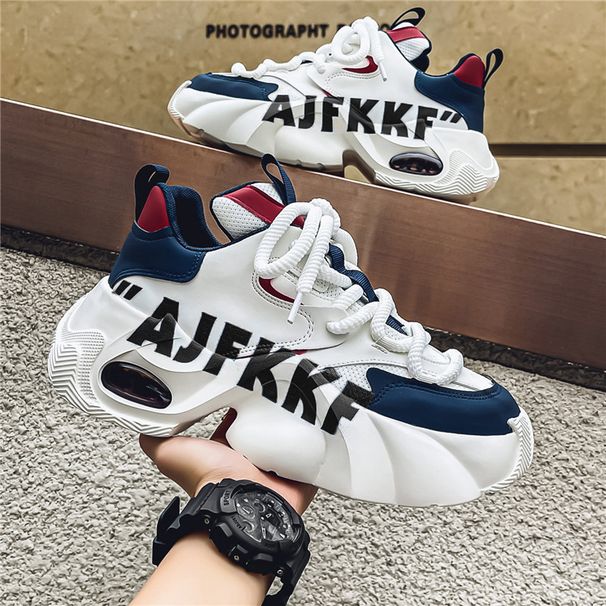 2027 Fashion European Station Sneakers Men Low Top Lace-Up Thick Sole Height Increase Non-Slip Wear-Resistant Air Cushion Running Shoes_desvips.com