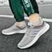 2025 Men's Casual Fashionable Sports Breathable Running Shoes, Outdoor Walking Training Tennis Shoes_desvips.com