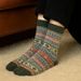 5 Pairs Autumn Winter Wool Warm Soft Mid Length Ultra Thick Harajuku Men's Antifreeze Cashmere Short Socks_desvips.com