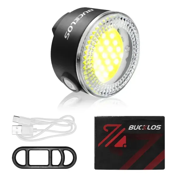 BUCKLOS Bike COB Front Rear Lights LED Rechargeable Mountain Road Bicycle Lamp MTB Tail Light Cycling Flashlight_desvips.com