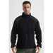 Football Grid Outdoor Sports Stand Collar Fleece Tactical Warm Coat Men's Softshell Jacket Inner Liner Camping Use_desvips.com