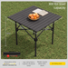 Outdoor Folding And Chair Board Portable Aluminum Alloy Ultra-light Picnic Table Egg Roll Camping Pack_desvips.com