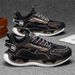 2027 Fashion Sneakers Men PU+Mesh Low Top Lace-Up Breathable Non-Slip Wear-Resistant Air Cushion Shock Absorption Running Shoes_desvips.com