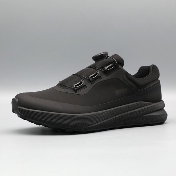 Men's Outdoor Boots With BOA Fit System, Waterproof Leather Hiking Shoes For All Terrain, Anti-Slip Casual Trekking Shoes_desvips.com