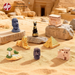 Miniature Landscape Ancient Egyptian Easter Statue Desert Town Castle Pyramid Stone Sculpture Resin Craft Small Ornament_desvips.com