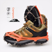 Outdoor Stainless Steel 13-Tooth Climbing Snow Claw Winter Reinforced Anti-Slip Cover Shoe Chain Ice Gripper_desvips.com