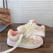 Strawberry Print Niche Low Top Korean Pink Sweet Sports Versatile Casual Womens Shoes 250402_desvips.com