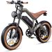 KORNORGE M20 E-Mountainbike 48V 18.2Ah Battery 1500W 55km/h Max Speed Hydraulic Brakes 20*4.0 Fat Tire Electric Bicycle_desvips.com