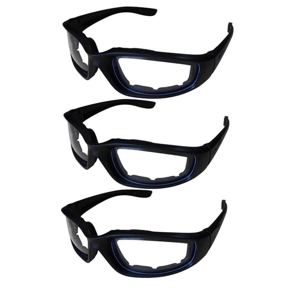 3 Paar Fahren Reitbrille Anti-Staub Outdoor Sport Brillen Motorrad Radfahren Sonnenbrille Windbeständig Schutzbrille UV400 Klare Linse_desvips.com