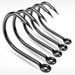 High Carbon Steel Villain Iron Plate With Barbed Rock Sea Fishing Big Fish Grouper Sturgeon Hook 10 Pieces/Bag_desvips.com