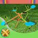 XSS004 Outdoor Playground Four-seat Seesaw For Children, A 360-degree Rotatable Sturdy Plastic Seat Seesaw Suitable For Kids Aged 3 And Above_desvips.com
