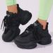 Height Increasing Casual Sports For Women In The Autumn Of 2024, New Mesh Small And Thick Soled Dad Shoes_desvips.com