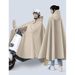 New Fashion Raincoat Electric Bike Battery Motorcycle Long Full-Body Rainstorm Cover Hood Adult Outerwear Riding_desvips.com