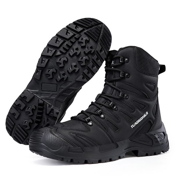 Men's Military Combat Mid-Top Workwear Security Delta Hiking Shoes Outdoor Camping Cross-Border Large Size Desert Boots_desvips.com
