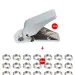 1pc Professional Flight Punch Hole Puncher With 50pcs Dart Wing Fixed O Ring Darts Retainer Accessories_desvips.com