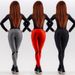 New Mesh Patchwork Heart Yoga Butt-Lifting High-Waisted Leggings_desvips.com