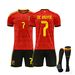 2026 World Cup Belgium Home Number 7 De Bruyne Unisex Football Suit Customr Children Jersey_desvips.com