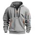 New Autumn Winter Sweatshirt Hoodie Zipper Multi Pocket Pullover Men's Sports Casual Jacket_desvips.com