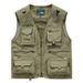 Vest Custom Printed Logo Photographer Director Vest Outdoor Mountaineering Publicity Vest Multi Pocket Overalls_desvips.com