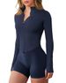 GYM RAINBOW Lightweight Athletic Full Zip Running Jacket For Women With Thumb Holes, Slim Fit Cropped BBL Workout Jacket_desvips.com