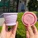 Small, Colorful, Durable, Portable Silicone Folding Cup With Handle Design, A Great Helper For Outdoor Travel_desvips.com