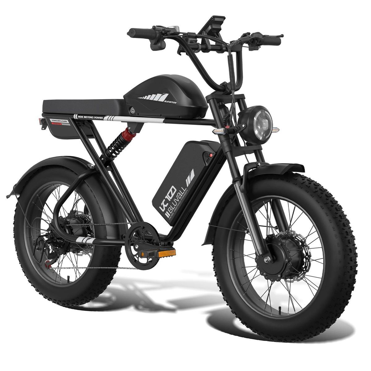 BLUVALL K10 Electric Dirt Bike, 52V 43AH Dual Battery, Full Suspension_desvips.com