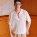 New Business Commuter Simple Casual Turn-down Collar Polo Shirt Top, Versatile And Popular Knitted T-shirt Short Sleeve Men's_desvips.com