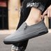 Cloth shoes men's spring and fall canvas shoes men's sports lazy people a stirrup driving summer ice breathable casual shoes_desvips.com