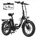 VITILAN U3 Folding Electric Bicycle, 20-inch Fat Tire Electric Bicycle, 750W Motor, 48V 13AH Battery, Pedal-assisted Electric Bicycle_desvips.com