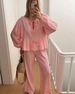 women's clothing summer new women's 2 piece set large size cotton and linen shirt set high waist loose shorts_desvips.com