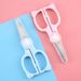 Stainless Steel Baby Food Scissors – Portable & Safe For Cutting Meat, Vegetables – Includes Protective Sheath_desvips.com