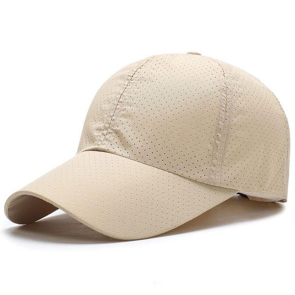 Hat Men Spring Summer Solid Color Mesh Cap Baseball Cap Women Autumn Korean Edition Sunscreen Hat Mesh Breathable Peaked_desvips.com