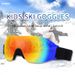 Children's Single-layer Skiing Glasses High-definition Colorful Snow Riding Windproof And UV Resistant Goggles_desvips.com