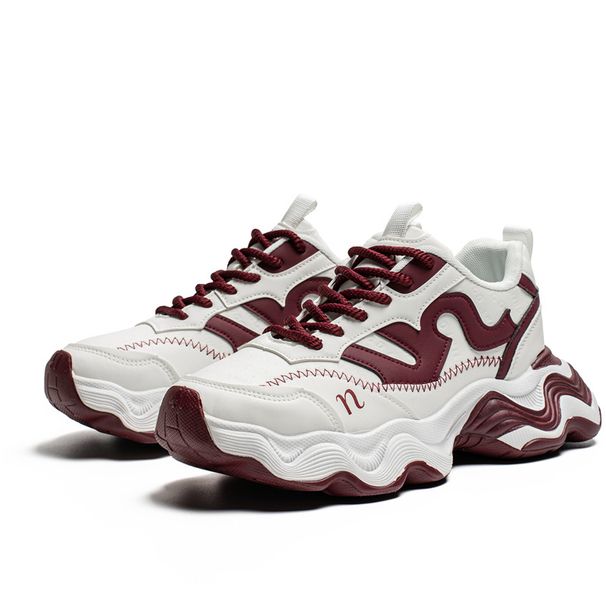 2027 Fashion Sneakers Youth/Men Artificial PU Splicing Low Top Lace-Up Breathable Thick Sole Increase Height Non-Slip Wear-Resistant Running Shoes_desvips.com