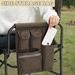 Side Table Portable Folding Outdoor Chair With Built-in Cup Holder,Folding Camping Directors Camping Chair_desvips.com