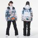 001 Suit Set For Men Women Winter Outdoor Windproof Water-Resistant Warm Thickened Snowboard And Ski Pants New Model_desvips.com