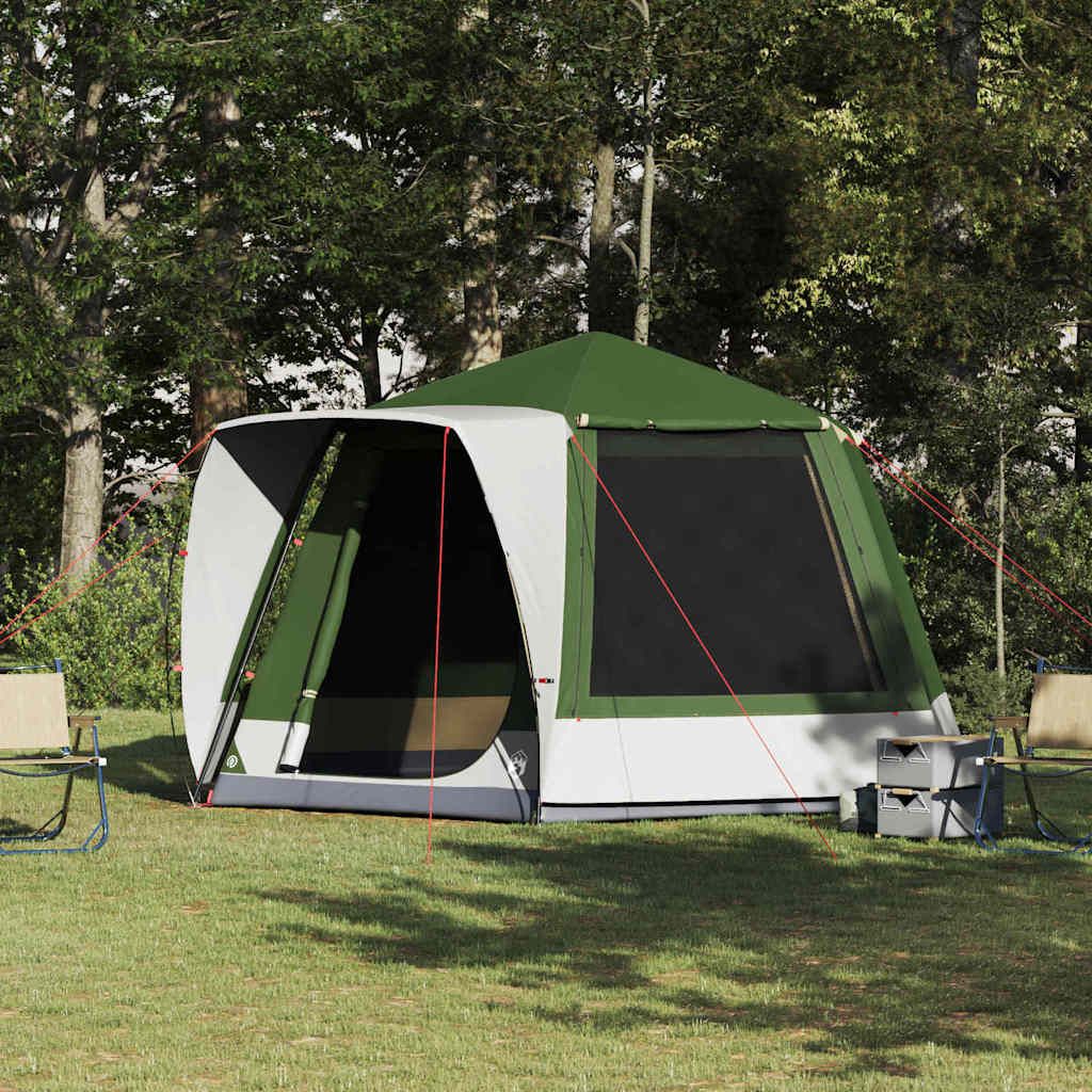 Waterproof Camping Tent - Polyester Fabric - Blue, Gray, Orange, Green - 420 X 420 X 227 Cm - Durable And Secure - Easy To Maintain_desvips.com