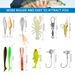Shark Scavenger|24-piece Lure Soft Bait, Sequin Accessories, Bait Set, Holiday Fishing Gear Gift Box, Cross-border_desvips.com