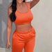 Women's Clothing fashion sleeveless vest slim hip suit tube top backless casual two piece suit_desvips.com