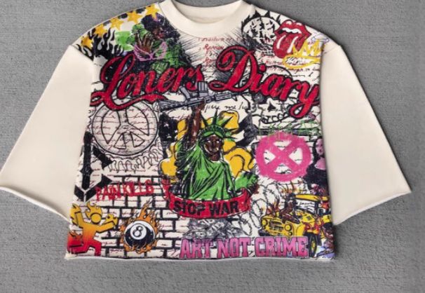 New Sweatshirt Casual Crew Neck Top Trendy Cartoon Print_desvips.com