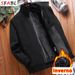 Warm Fleece Autum Jackets For Me Busiess Office Dress Coat Casual Me's Witer Jacket Solid Color Luxury Outerwear_desvips.com