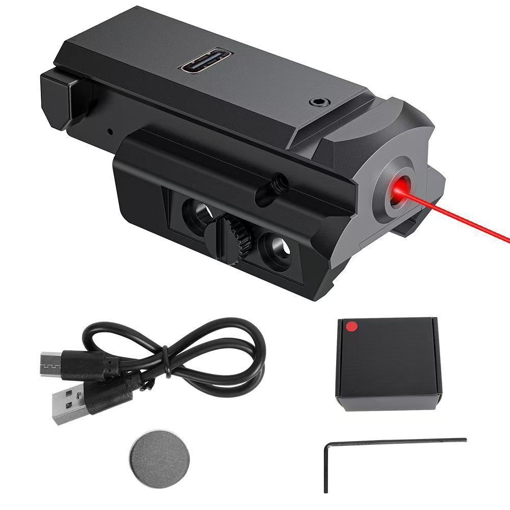 1043 Red Laser Sight G17 Up Down Left Right Mount Infrared Shockproof Waterproof Adjustable Rechargeable High Precision_desvips.com