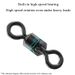50/100PCS Pin Bearing Rolling Swivel Stainless Steel Snap Pike Fishing Accessories Connector Fishhook Lure Swivels Tackle_desvips.com