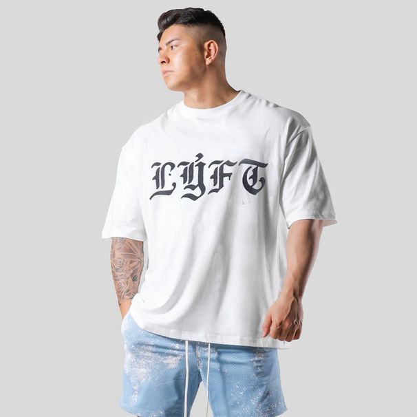 European And American Cross-Border Muscle Fitness Brothers Sports Men's T-Shirt Fashion Casual Cotton Loose Short Sleeve_desvips.com