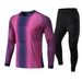 Professional Goalkeeper Jersey Set With Long Sleeves & Pants - Custom Printed Football Uniform For Men & Youth - Breathable Polyester Fabric_desvips.com